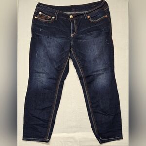 Seven 7 Luxe Petite 20WP Skinny Stretch Jeans 5 Pocket Zipper Fly